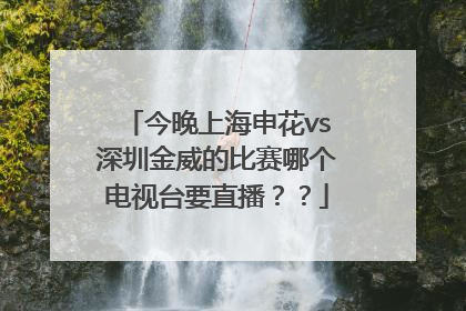 今晚上海申花vs深圳金威的比赛哪个电视台要直播？？