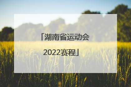 「湖南省运动会2022赛程」浙江省运动会2022赛程
