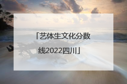 艺体生文化分数线2022四川