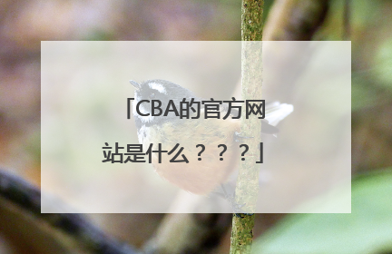 CBA的官方网站是什么？？？