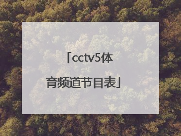「cctv5体育频道节目表」央视体育直播app下载