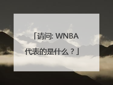 请问: WNBA代表的是什么？