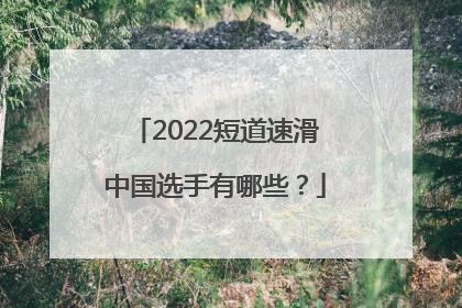 2022短道速滑中国选手有哪些？