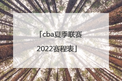 「cba夏季联赛2022赛程表」2022年nba夏季联赛赛程表