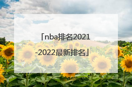 nba排名2021-2022最新排名