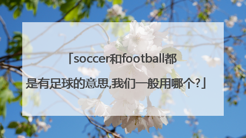soccer和football都是有足球的意思,我们一般用哪个?